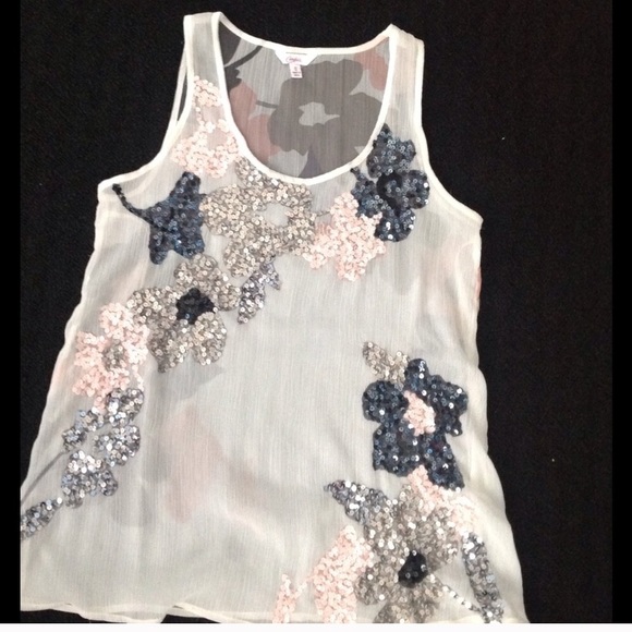 Candie's Tops - CANDIES sequined party summer top S
